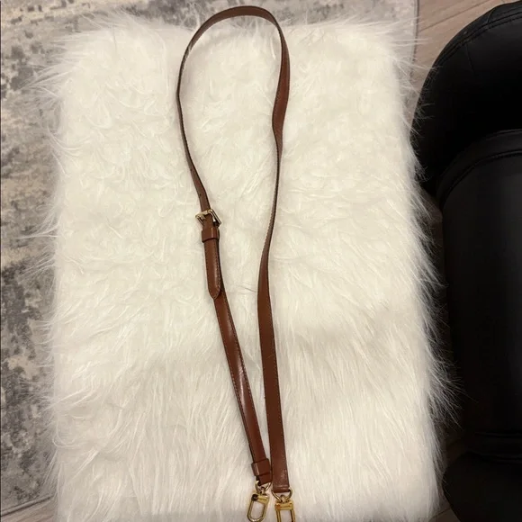 REHAB Authentic LV Louis Vuitton Leather Adjustable Crossbody Replacement Strap - Picture 3 of 11